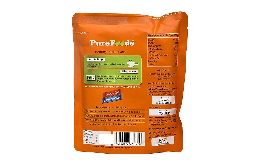 Purefoods Premium Basmati Rice    Pack  227 grams